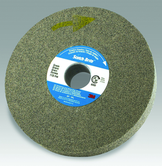 10 x 1 x 5" - 7SFIN Grade - Scotch-Brite™ Light Deburring Wheel - Exact Tool & Supply