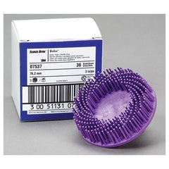 Scotch-Brite Roloc Body Man's Bristle Disc 07536 RD-ZB 36 2″ - Exact Tool & Supply