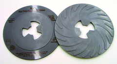 7" - Disc Pad Face Plate - Ribbed - Medium - Exact Tool & Supply