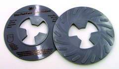 9" - Disc Pad Face Palte - Ribbed - Hard - Exact Tool & Supply