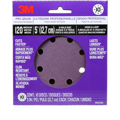 ‎3M Pro Grade Sanding Discs 88523NA-9-B 5″ × 8 Hole 120 grit - Exact Tool & Supply