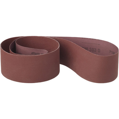 ‎3M Cloth Belt 302D P400 J-weight 1-1/2″ × 100″ Film-lok Special Full- flex Scallop A - Exact Tool & Supply
