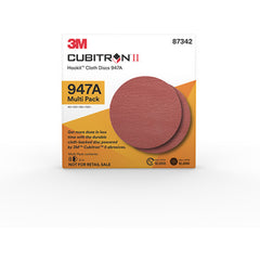 3M Cubitron II Hookit Cloth Disc 947A 87342 5 x NH 40+ to 120+ Multi Pack 8 discs per pack - Exact Tool & Supply