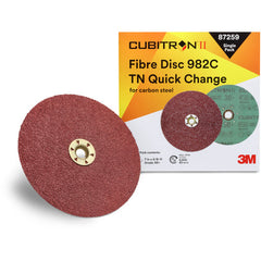 3M Cubitron II Fibre Disc 982C 87259 36+ TN Quick Change 7″ Die TN700BB Trial Pack - Exact Tool & Supply