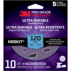 ‎3M Pro Grade Precision Ultra Durable Universal Hole Sanding Disc DUH5120TRI-10I 5″ UH 120 - Exact Tool & Supply