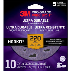 ‎3M Pro Grade Precision Ultra Durable Universal Hole Sanding Disc DUH5220TRI-10I 5″ UH 220 - Exact Tool & Supply