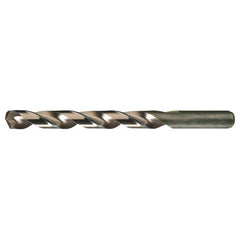 #17 RHS / RHC HSS-CO 8% (M42) 135 Degree Split Point Heavy Duty Cobalt Drill - Straw / Gold Oxide - Exact Tool & Supply