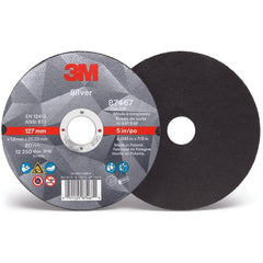 3M Silver Depressed Center Grinding Wheel 87450 T27 6″ × 1/4″ × 7/8″ - Exact Tool & Supply