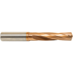 #51 Dia. × 1/8″ Shank × 11/16″ Flute Length × 2″ OAL, 3xD, 135°, ZrCN, 2 Flute, External Coolant, Round Solid Carbide Drill Series/List #NG04