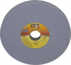 Norton - 8" Diam x 1-1/4" Hole x 3/4" Thick, I Hardness, 60 Grit Surface Grinding Wheel - Aluminum Oxide, Type 1, Medium Grade, 3,600 Max RPM, Vitrified Bond, No Recess - Exact Tool & Supply