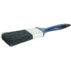 2″ Varnish Brush, Black China Bristle Fill, 3″ Trim Length, Blue Foam Handle - Exact Tool & Supply