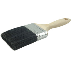 3″ Wall Paint Brush, Black China Bristle Fill, 3-1/4″ Trim Length, Sanded Wood Handle - Exact Tool & Supply