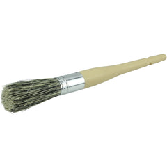 1″ Parts Cleaning Brush, Tampico Fill, 2-3/4″ Trim Length, Plain Foam Round Sash Handle - Exact Tool & Supply