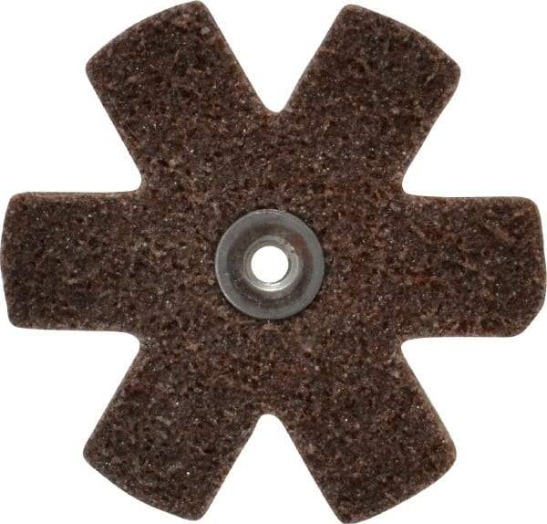 Superior Abrasives - 3" Diam Nonwoven Sanding Star - Coarse Grade, Eyelet, 8,000 RPM - Exact Tool & Supply