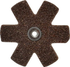 Superior Abrasives - 3" Diam Nonwoven Sanding Star - Coarse Grade, Eyelet, 8,000 RPM - Exact Tool & Supply