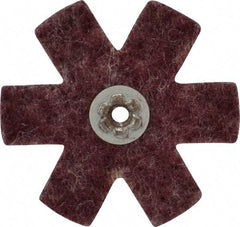 Superior Abrasives - 3" Diam Nonwoven Sanding Star - Medium Grade, Eyelet, 8,000 RPM - Exact Tool & Supply
