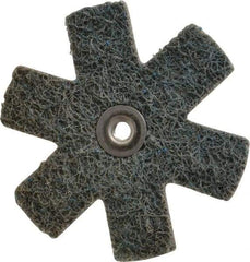 Superior Abrasives - 3" Diam Nonwoven Sanding Star - Very Fine Grade, Eyelet, 8,000 RPM - Exact Tool & Supply