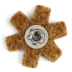 Superior Abrasives - Sanding Stars; Abrasive Type: Non-Woven ; Abrasive Material: Aluminum Oxide ; Star Diameter (Inch): 4 ; Grit: 0 ; Grade: Coarse ; Connector Type: Eyelet; Mandrel Mounted - Exact Tool & Supply