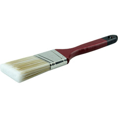 2″ Angled Sash Brush, Poly/Nylon Fill, 2-1/2″ Trim Length, Red Foam Handle - Exact Tool & Supply