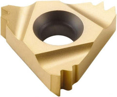 Seco - 16NR Internal Right Hand 16 UN Laydown Threading Insert - Grade CP500, TiAlN/TiN Coated Carbide - Exact Tool & Supply