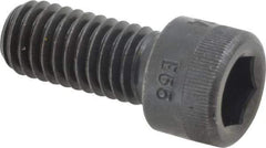 Made in USA - 7/16-14 UNC Hex Socket Drive, Socket Cap Screw - Alloy Steel, Black Oxide Finish, Fully Threaded, 1" Length Under Head - Exact Tool & Supply