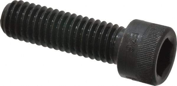 Made in USA - 7/16-14 UNC Hex Socket Drive, Socket Cap Screw - Alloy Steel, Black Oxide Finish, Fully Threaded, 1-1/2" Length Under Head - Exact Tool & Supply