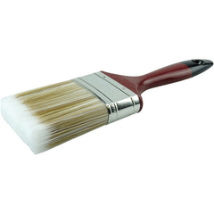 3″ Varnish Brush, Poly/Nylon Fill, 3″ Trim Length, Red Foam Handle - Exact Tool & Supply