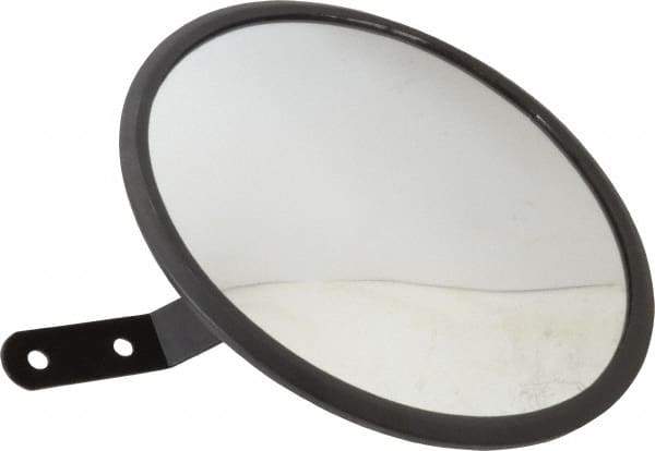 PRO-SAFE - Indoor & Outdoor Round Vehicle/Utility Safety, Traffic & Inspection Mirrors - Glass Lens, 8" Diam - Exact Tool & Supply