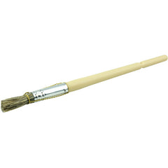 7/16″ Bridled Glue Brush, Grey China Bristle, 1-1/4″ Trim Length, Long Foam Handle - Exact Tool & Supply