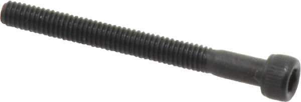 Value Collection - #3-56 UNF Hex Socket Drive, Socket Cap Screw - Alloy Steel, Black Oxide Finish, Partially Threaded, 1" Length Under Head - Exact Tool & Supply