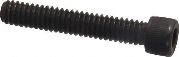 Value Collection - #12-24 UNC Hex Socket Drive, Socket Cap Screw - Alloy Steel, Black Oxide Finish, Fully Threaded, 1-1/4" Length Under Head - Exact Tool & Supply