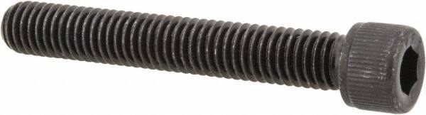 Value Collection - #12-28 UNF Hex Socket Drive, Socket Cap Screw - Alloy Steel, Black Oxide Finish, Partially Threaded, 1-1/2" Length Under Head - Exact Tool & Supply