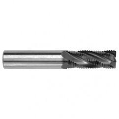 3/4" Dia. - 4" OAL - Bright CBD - Square End Roughing End Mill - 4 FL - Exact Tool & Supply