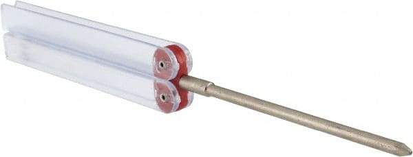 DMT - 9-1/2" OAL Fine Round Chainsaw File Diamond File - 3/16" Wide x 3/16" Thick, 3-3/4 LOC, Red, 600 Grit - Exact Tool & Supply