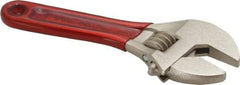 Proto - 1/2" Jaw Capacity, 4" Standard Adjustable Wrench - Steel, Satin Finish - Exact Tool & Supply