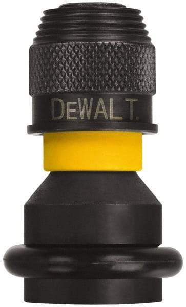 DeWALT - 1/2" Square Size Square to Hex Adapter - 1/4" Square Female Drive, 3" OAL - Exact Tool & Supply