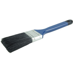 2″ Flat Sash Brush, Black China Bristle, 3″ Trim Length, Blue Foam Handle - Exact Tool & Supply