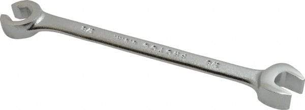Proto - 3/8", Satin Finish, Combination Flare Nut Wrench - 6 Points, 5-11/16" OAL, Steel, Double End Head - Exact Tool & Supply