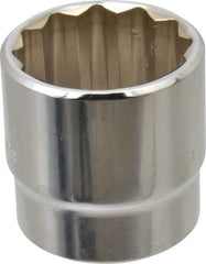 Blackhawk by Proto - 15/16", 3/8" Drive, Standard Hand Socket - 12 Points, 1-7/32" OAL, Chrome Finish - Exact Tool & Supply