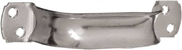 National Mfg. - 8-1/2" Long x 6.75" Wide, Steel Extra Heavy Duty Door Pull - Zinc Plated, 1-3/8" Grip Length - Exact Tool & Supply
