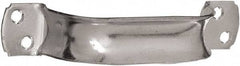 National Mfg. - 8-1/2" Long x 6.75" Wide, Steel Extra Heavy Duty Door Pull - Zinc Plated, 1-3/8" Grip Length - Exact Tool & Supply