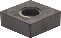 Kennametal - CNGA432 MT Grade KB5630 PCBN Turning Insert - AlTiN Finish, 80° Diamond, 1/2" Inscr Circle, 3/16" Thick, 1/32" Corner Radius - Exact Tool & Supply