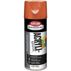 Krylon - Pumpkin Orange, Gloss, Aerosol Spray Paint - 15 to 20 Sq Ft per Can, 12 oz Container - Exact Tool & Supply