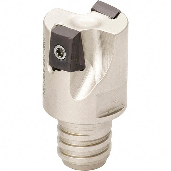 Iscar - 3/4" Cut Diam, 0.315" Max Depth of Cut, Indexable Square Shoulder Helical End Mill - T12 Modular Connection, 90° Lead Angle, Through Coolant, Series Helitang, Multimaster - Exact Tool & Supply