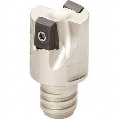 Iscar - 3/4" Cut Diam, 0.315" Max Depth of Cut, Indexable Square Shoulder Helical End Mill - T12 Modular Connection, 90° Lead Angle, Through Coolant, Series Helitang, Multimaster - Exact Tool & Supply