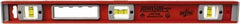 Johnson Level & Tool - Magnetic 24" Long 3 Vial I-Beam Level - Aluminum, Black, 2 Plumb & 1 Level Vials - Exact Tool & Supply
