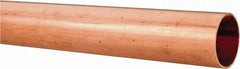 Mueller Industries - 2' Long, 1-1/8" OD x 1" ID, Grade C12200 Copper Water (M) Tube - 0.035" Wall Thickness, 0.464 Ft/Lb - Exact Tool & Supply
