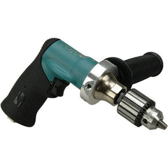 Dynabrade - 3/8" Keyed Chuck - Pistol Grip Handle, 500 RPM, 0.4 hp, 90 psi - Exact Tool & Supply