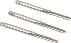 Cleveland - #5-40 UNC, 3 Flute, Bottoming, Plug & Taper, Bright Finish, High Speed Steel Tap Set - Right Hand Cut, 1-15/16" OAL, 0.31" Thread Length - Exact Tool & Supply
