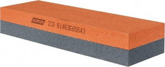 Norton - 6" Long x 2" Wide x 1" Thick, Aluminum Oxide Sharpening Stone - Rectangle, Medium, Fine Grade - Exact Tool & Supply